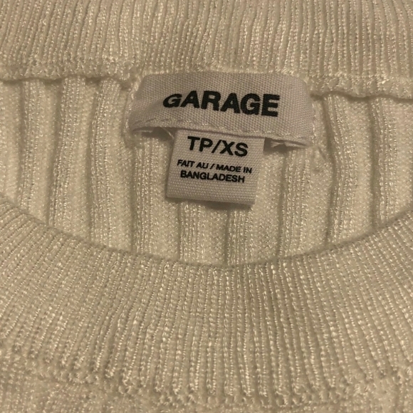 *SOLD* Garage white neck tank top - Picture 2 of 2